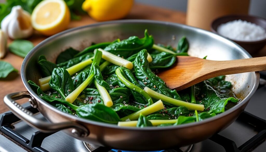 découvrez une recette simple et rapide pour cuisiner les blettes à la poêle, un légume savoureux qui ravira vos papilles en toute simplicité.