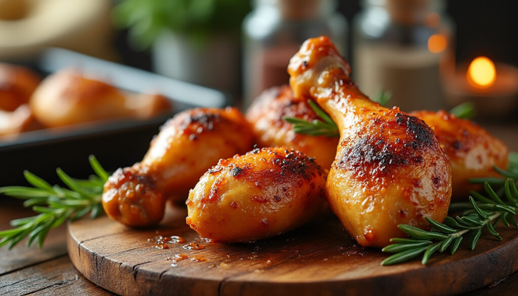découvrez comment réussir un pilon de poulet au four avec une peau parfaitement croustillante grâce à notre astuce simple et efficace.