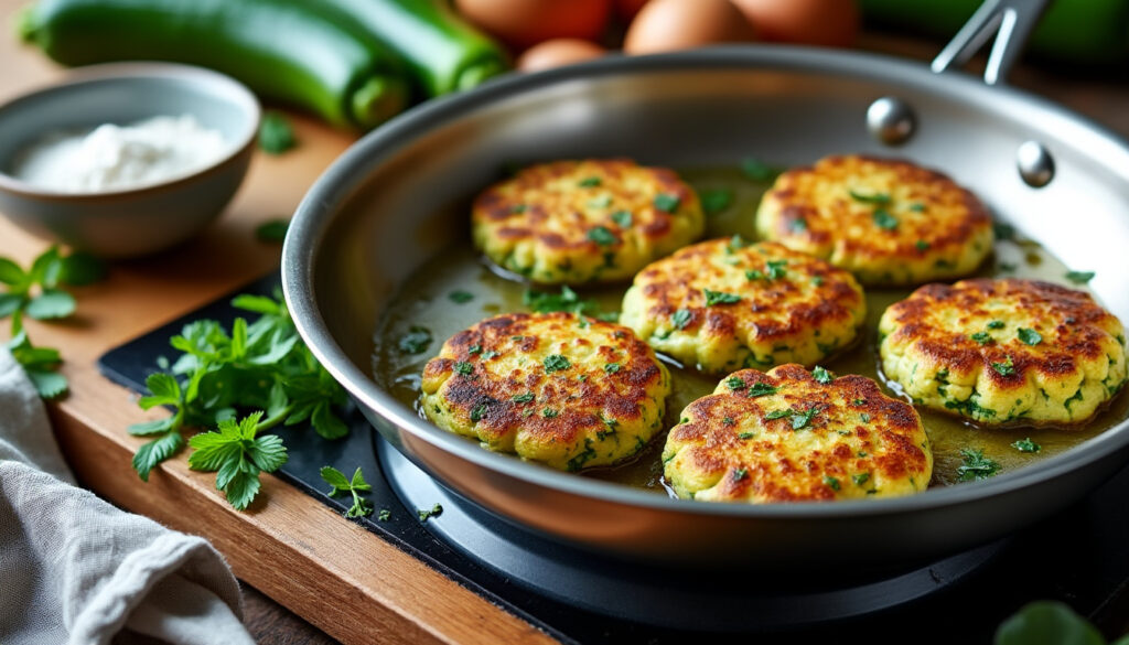 découvrez notre recette facile de beignet de courgette à la poêle, idéale pour un apéritif savoureux et rapide à préparer. parfait pour régaler vos invités !