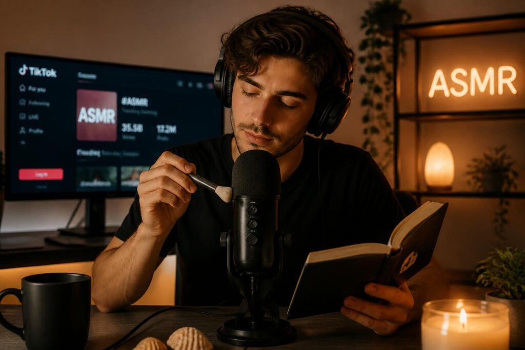 découvrez la signification de l'asmr et explorez le phénomène qui envahit tiktok et d'autres plateformes. plongez dans l'univers apaisant des sensations et des stimulations auditives.