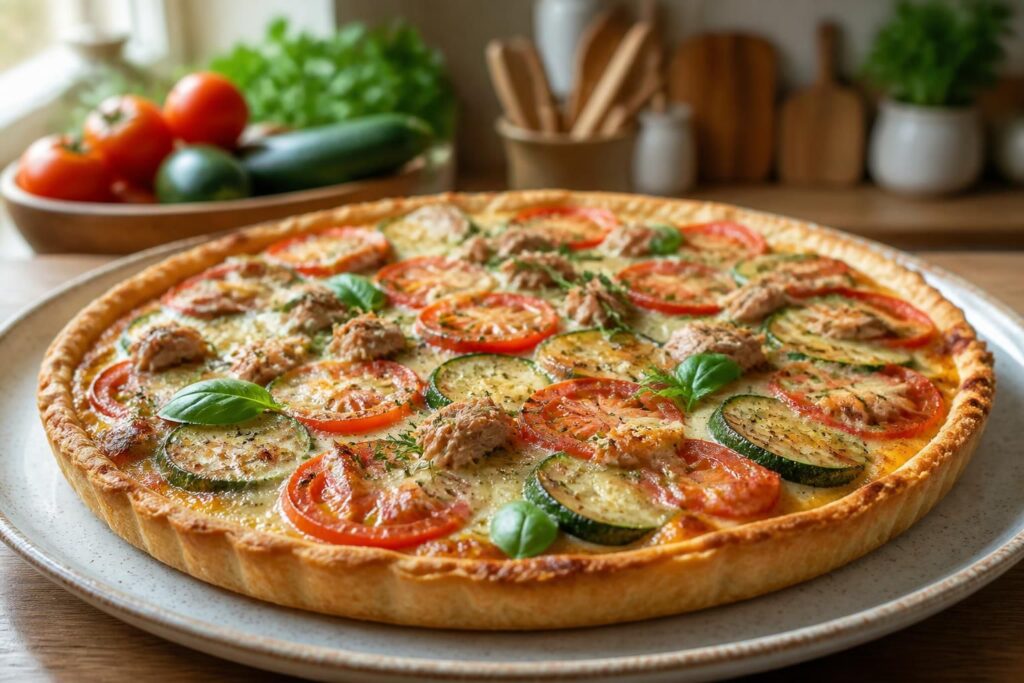 découvrez des recettes savoureuses et faciles à réaliser de tarte tomate courgette thon, parfaites pour un repas gourmand et rapide à préparer.