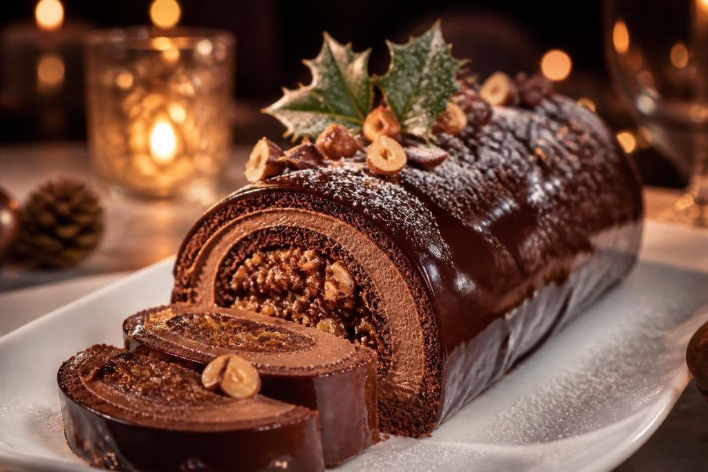 découvrez nos recettes faciles et gourmandes de bûche de noël avec insert croustillant, pour un dessert festif et délicieux à partager en famille.