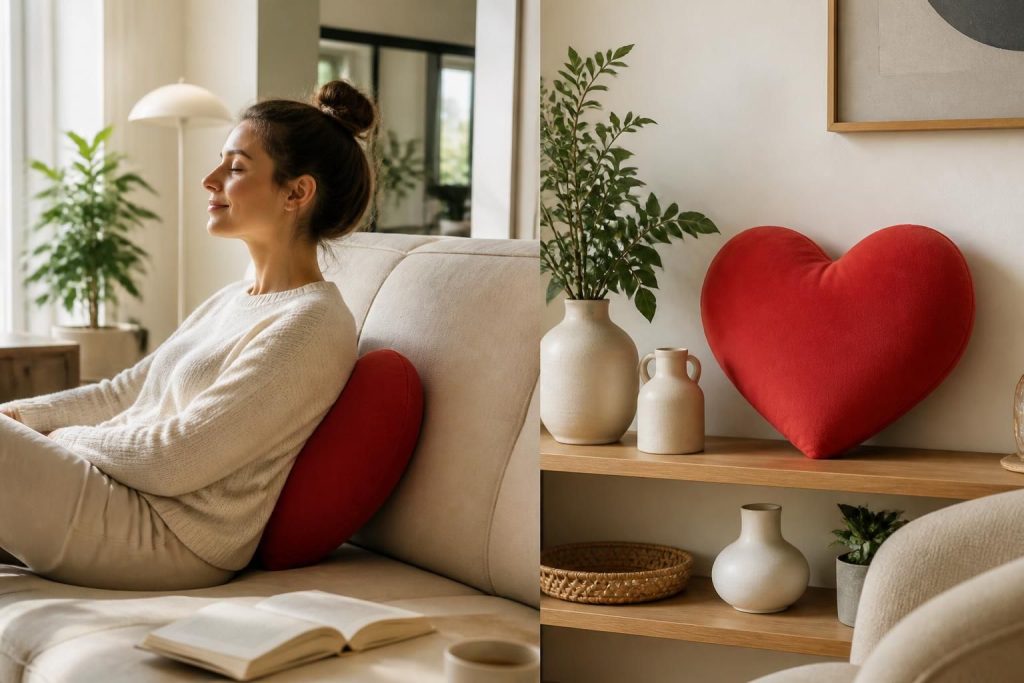 découvrez comment utiliser le coussin cœur pour allier confort et décoration, et soulager efficacement vos douleurs grâce à ses bienfaits.